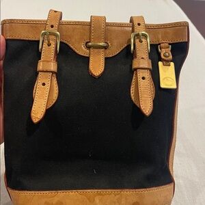 Vintage Dooney and Bourke Cabriolet Bucket Bag VINTAGE Black & Brown -Pre-owned